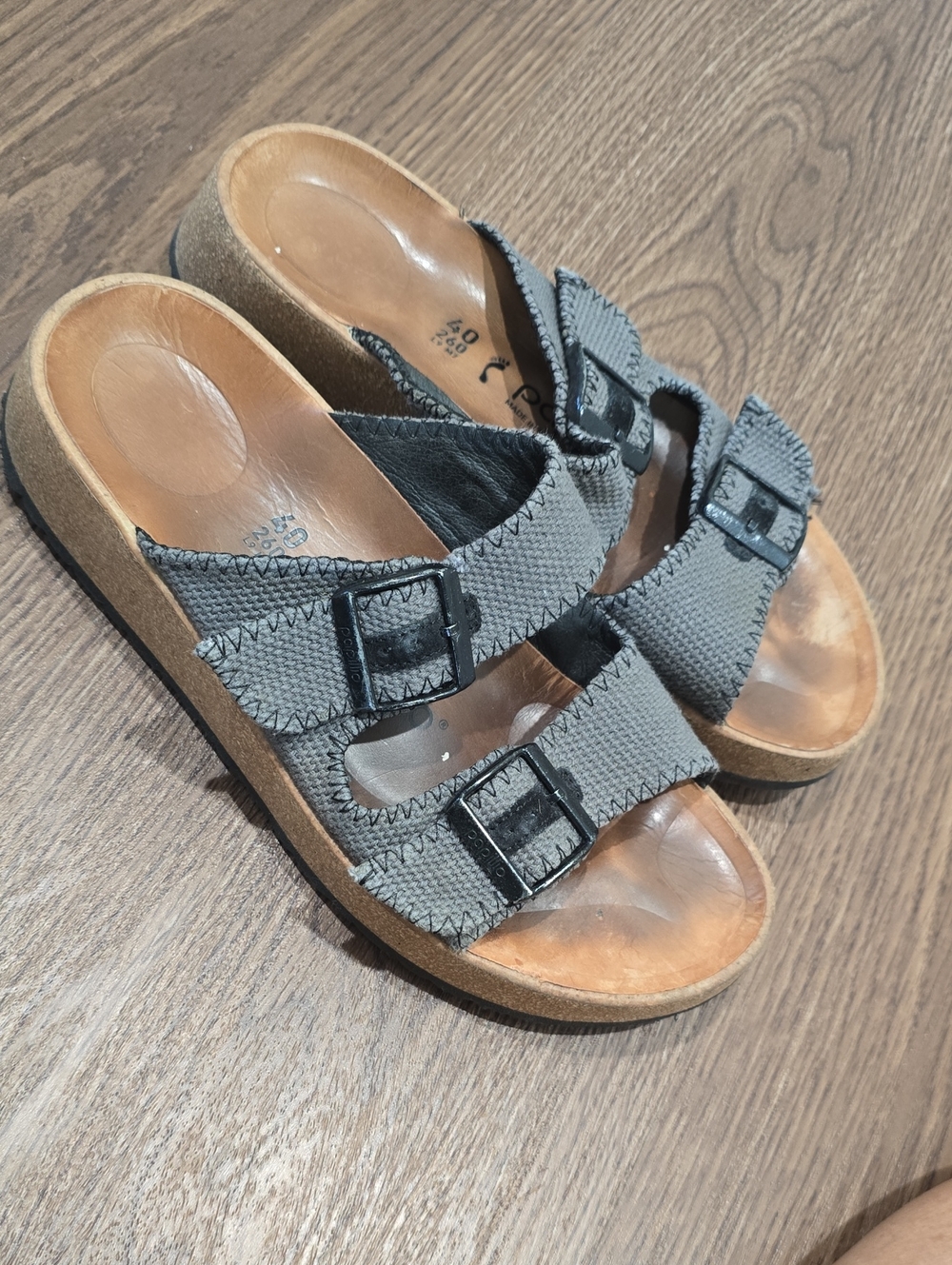 Papillo By Birkenstock Black Slide Sandals 40 (9.5 US)